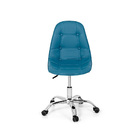 Kit 2 Cadeira Office Eiffel Botonê Base Giratória  Turquesa