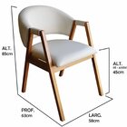 Kit 2 Cadeira Olivia Em Madeira Maciça De Eucalipto Factor Br