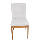 Kit 2 Cadeira Sala De Jantar Paula Linho Cinza Design Decorat