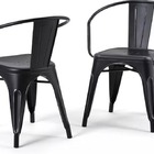 Kit 2 Cadeira Tolix Empilhavel Industrial Atemporal Reforçada