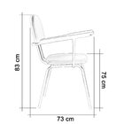 Kit 2 Cadeira Universitária Secretária Com Prancheta Ecoflex