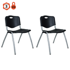 Kit 2 Cadeira Universitária Unim Preto Empilhavel Escola Preto