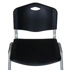 Kit 2 Cadeira Universitária Unim Preto Empilhavel Escola Preto