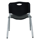 Kit 2 Cadeira Universitária Unim Preto Empilhavel Escola Preto