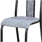 Kit 2 Cadeiras 058 América Cromo/preto Grafiato