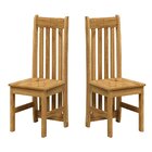 Kit 2 Cadeiras 100% Madeira Maciça Lille Espresso Móveis Nogu