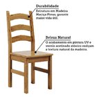 Kit 2 Cadeiras 100% Madeira Maciça Napoli Espresso Móveis Nog