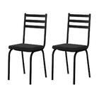 Kit 2 Cadeiras 118 Europa Preto