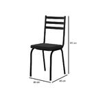 Kit 2 Cadeiras 118 Europa Preto