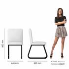 Kit 2 Cadeiras  Industrial Toronto Preto/corino Branco - M. A