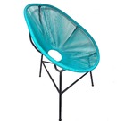 Kit 2 Cadeiras Acapulco Três Pés Com Fios De Fibra Sintética