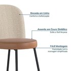 Kit 2 Cadeiras Aço Love Cabecasa Madeiraoriginals Preto/whisky