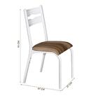 Kit 2 Cadeiras Aço Luna Clássica