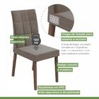 Kit 2 Cadeiras Acolchoadas Odara Móveis Lopas Imbuia Naturale