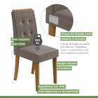 Kit 2 Cadeiras Acolchoadas Odara Móveis Lopas Rovere Naturale