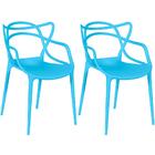 Kit 2 Cadeiras Allegra - Azul