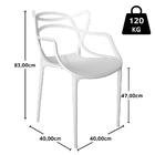 Kit 2 Cadeiras Allegra - Branco