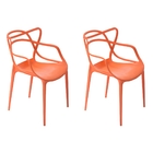 Kit 2 Cadeiras Allegra Empilhável Cozinha Mesa Sala Jantar La