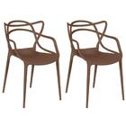 Kit 2 Cadeiras Allegra - Marrom