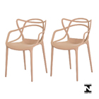 Kit 2 Cadeiras Allegra Nude