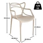 Kit 2 Cadeiras Allegra - Nude