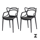 Kit 2 Cadeiras Allegra Preta