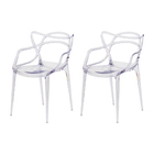 Kit 2 Cadeiras Allegra Transparente