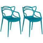 Kit 2 Cadeiras Allegra - Turquesa