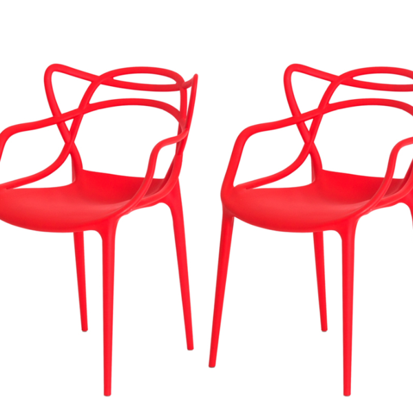 Kit 2 Cadeiras Allegra Vermelha