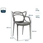 Kit 2 Cadeiras Allegras Interior E Exterior Empilhavel Resist