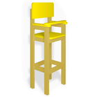 Kit 2 Cadeiras Alta Refeição Infantil Criança Restaurante Lan