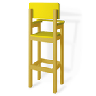 Kit 2 Cadeiras Alta Refeição Infantil Criança Restaurante Lan