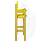 Kit 2 Cadeiras Alta Refeição Infantil Criança Restaurante Lan