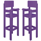 Kit 2 Cadeiras Alta Refeição Infantil Criança Restaurante Lan