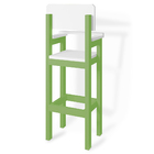 Kit 2 Cadeiras Alta Refeição Infantil Criança Restaurante Lan