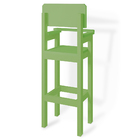 Kit 2 Cadeiras Alta Refeição Infantil Criança Restaurante Lan