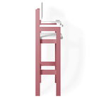 Kit 2 Cadeiras Alta Refeição Infantil Criança Restaurante Lan