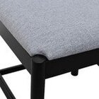 Kit 2 Cadeiras Amber Madeira Maciça Assento Estofado Linho Pr