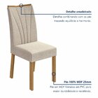 Kit 2 Cadeiras Apogeu  Amêndoa Clean/linho Rinzai Bege