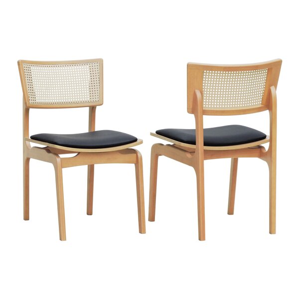 Kit 2 Cadeiras Apollo Madeira Maciça Encosto Telinha Assento