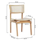 Kit 2 Cadeiras Apollo Madeira Maciça Encosto Telinha Assento