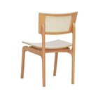 Kit 2 Cadeiras Apollo Madeira Maciça Encosto Telinha Assento