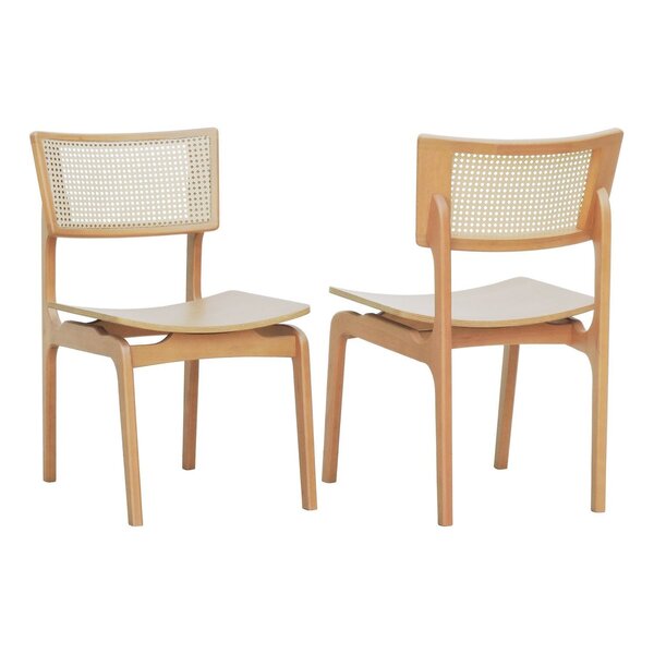 Kit 2 Cadeiras Apollo Madeira Maciça Encosto Telinha Assento