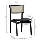 Kit 2 Cadeiras Apollo Madeira Maciça Encosto Telinha Assento