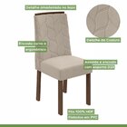 Kit 2 Cadeiras Astrid Móveis Lopas Imbuia Clean/naturale Creme