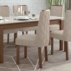 Kit 2 Cadeiras Astrid Móveis Lopas Imbuia Clean/naturale Creme