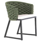 Kit 2 Cadeiras Bali Alumínio Em Tricô Náutico Trama Original