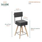 Kit 2 Cadeiras Barcelona Cor Preto - Speciale Home