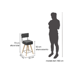 Kit 2 Cadeiras Barcelona Cor Preto - Speciale Home