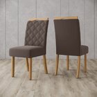 Kit 2 Cadeiras Bella Nature/marrom Expresso